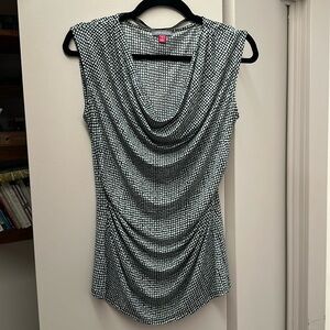 Vince Camuto Polka Dot Cowl Tank
